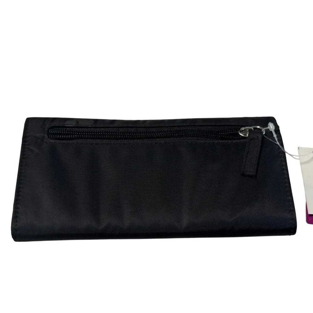 Disney Eeyore Black‎ Nylon Trifold Checkbook Wallet Rhinestone Winnie the Pooh